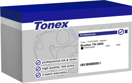 Toner Compatible avec Brother TN-2000 Tonex Noir