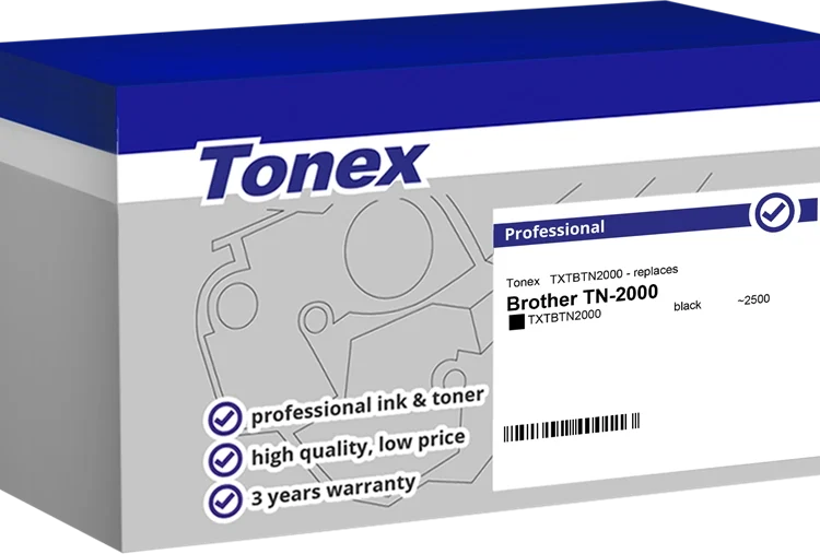 Toner Compatible avec Brother TN-2000 Tonex Noir