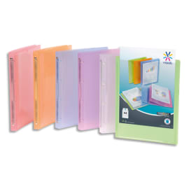 VIQUEL Classeur personnalisable PROPYSOFT PP 4/10e, dos 2,5 cm, coloris assortis, 4 anneaux ronds