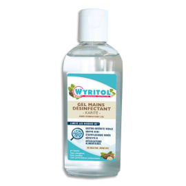 WYRITOL Flacon 100 ml Gel hydro-alcoolique, désinfectant rapide pour les mains, parfum Karité