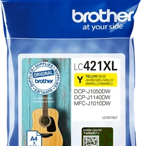 BROTHER Cartouche jet d'encre jaune XL LC421XLY
