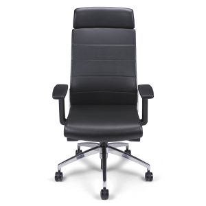 Fauteuil de direction synchrone cuir noir