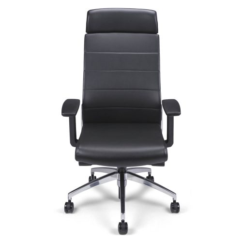 Fauteuil de direction synchrone cuir noir