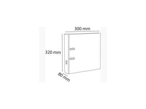 EXACOMPTA Classeur à levier PP Premium, A4, 80 mm,orange