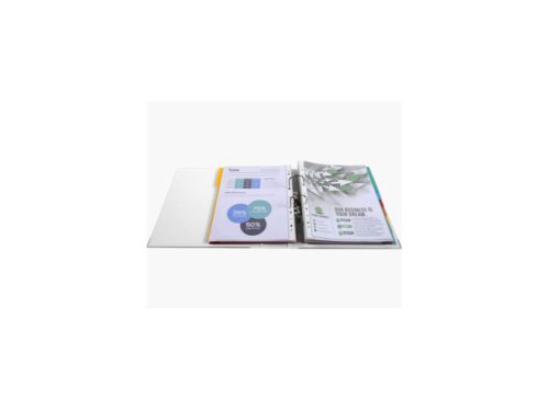 EXACOMPTA Classeur à levier PP Premium, A4, 80 mm, blanc