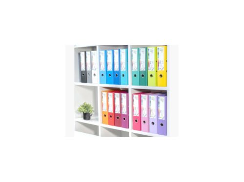 EXACOMPTA Classeur à levier PP Premium, A4, 80 mm,bleu foncé