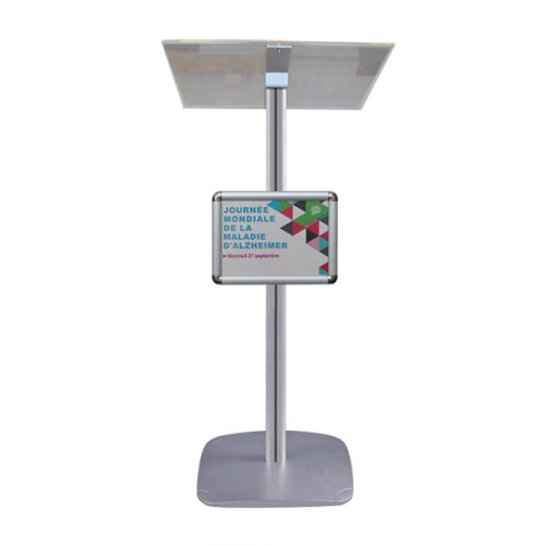 PUPITRE LUTRIN ALU - PORTE CATALOGUE PLEXI CONFÉRENCE