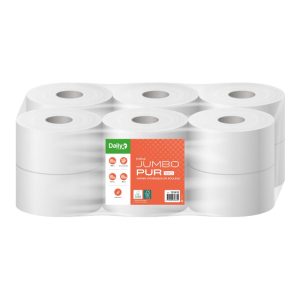 PH gaufré blanc Ecolabel MINI JUMBOPUR 180m Dailyk Green – 12 rlx