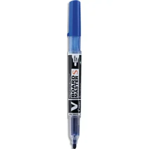 PILOT Marqueur effaçable à sec rechargeable VBOARD S MASTER. Pointe fine ogive. Encre liquide bleu