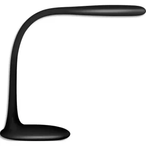 UNILUX Lampe LEDS Lucy en métal gainé élastomère, hauteur 39 cm, longueur bras 37 cm. Noir