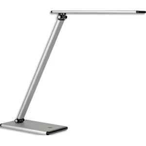 UNILUX Lampe TERRA, 4 niv couleur 3W, 40 000h, 3500K. Dim: Tête 30x5cm, H40cm, socle: 18x12cm. Gris métal