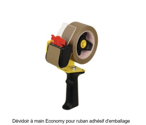 NOPI dévidoir à main Packer pour rouleau de 50mm x 66m, noir