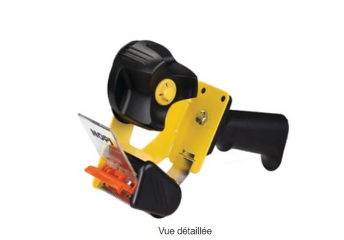 NOPI dévidoir à main Packer pour rouleau de 50mm x 66m, noir