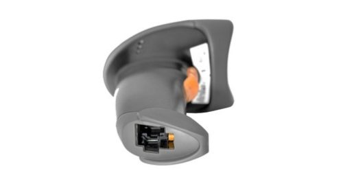 DIGITUS Lecteur de code barre manuel 2D, 200 scans/minute sans câble, scan précis de codes-barres 1D/2D et de QR-codes connexion sans fil via Bluetooth,protégé contre la poussière et résistant à l’eau (IP54), housse en silicone absorbant les chocs (DA-81003)