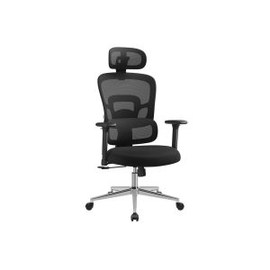 Fauteuil de bureau ergonomique noir d’encre