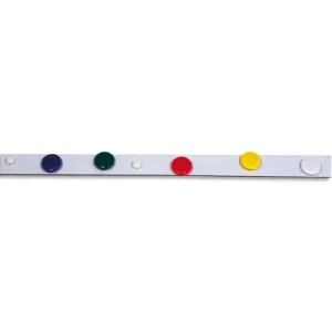 PAVO Boîte de 10 bandes métalliques adhésives de 50x3 cm Blanches