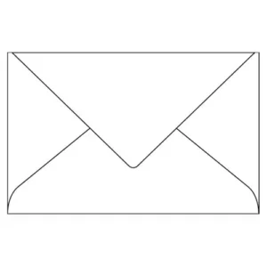 CLAIREFONTAINE Paquet de 20 enveloppes 120g POLLEN 9x14cm. Coloris Blanc