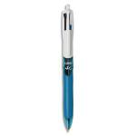 BIC Ecriture 4 Couleurs Grip Stylos-Bille Rétractables Pointe Moyenne (1,0 mm) - Grip Matelassé