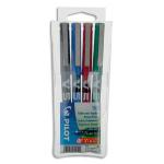 PILOT Pochette de 4 stylos feutre pointe tubulaire 0,5 mm encre liquide 4 couleurs HI-TECPOINT BX-V5 307547