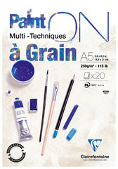 Clairefontaine Bloc papier dessin Paint'ON … Grain, A4