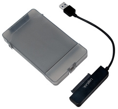 LogiLink USB 3.0 - adaptateur SATA avec pochette de