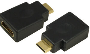 LogiLink Mini adaptateur, HDMI femelle - HDMI mâle, 19 pôles