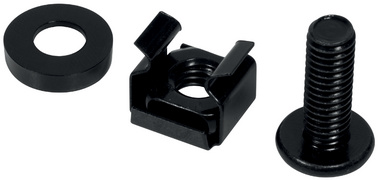 LogiLink Jeu de vis M6 pour composants 19", 50 pièces
