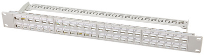 LogiLink 19" Keystone Patch Panel, unbestückt, 48 Port