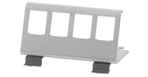 LogiLink Support de fixation pour 12 modules Keystone, inox