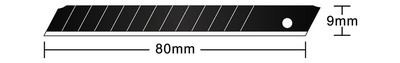 Hansa Lame de rechange, largeur: 19 mm, 60 degrés, noir