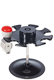 WEDO Porte-timbres, pour 8 timbrres, rond, noir