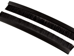 LogiLink Lot de brosses pour entrées de câbles, noir