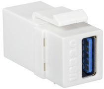 LogiLink Module Keystone USB 3.0, blanc