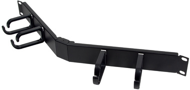 LogiLink Panneau guide-câbles 19", 1 U, courbé, gris clair
