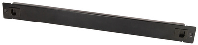 LogiLink Panneau plein 19", 1 U, en métal, noir (RAL9005)