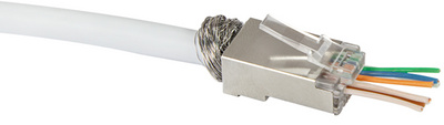 LogiLink Set de connecteurs RJ45, cat.6, blindés