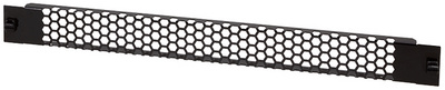 LogiLink Panneau d'aération 19", sans outil, 1 U, noir