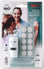 COLOP Kit tampon à motif "LITTLE NIO" enseignant, blanc