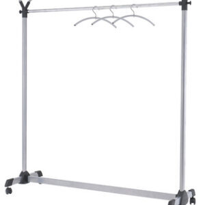 ALBA Portemanteau à roulettes "GROUP3", mobile, gris / noir