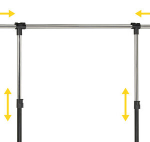 UNiLUX Vestiaire mobile EXTEND, noir / chromé