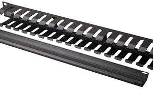 DIGITUS cage de gestion de câble, 1U, noir (RAL 9005)