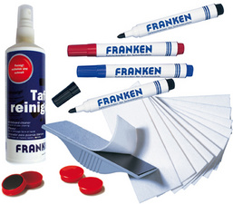 FRANKEN Kit d'accessoire pour tableau mural blanc X-tra!Line