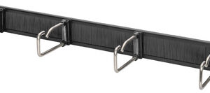 DIGITUS Panneau de rangement 19", 1U, 5 guide-câbles, gris