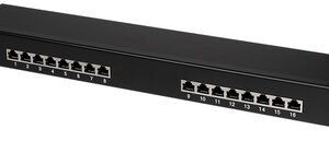 LoogiLink Panneau de brassage 19" cat.6 Econline, 16 ports