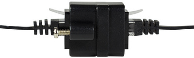 LogiLink Connecteur de câbles Patch à bride, Cat.5, noir
