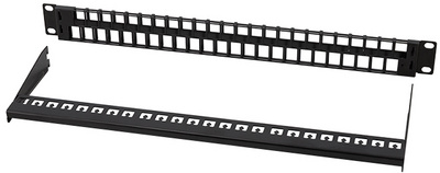 LogiLink 19" Keystone Patch Panel, 48 Port, geschirmt