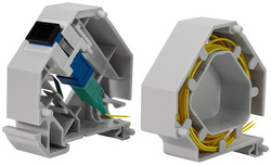 LogiLink Adaptateur pour rail DIN, LC-Duplex ou SC-Simplex