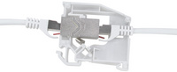 LogiLink Adaptateur pour rail DIN,1 module Keystone, gris