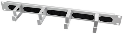 LogiLink Panneau guide-câble 19", 1 U, 4 étriers guide-câble