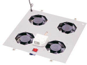 DIGITUS Unité de ventilation de toit,4 ventilateurs,gris clr